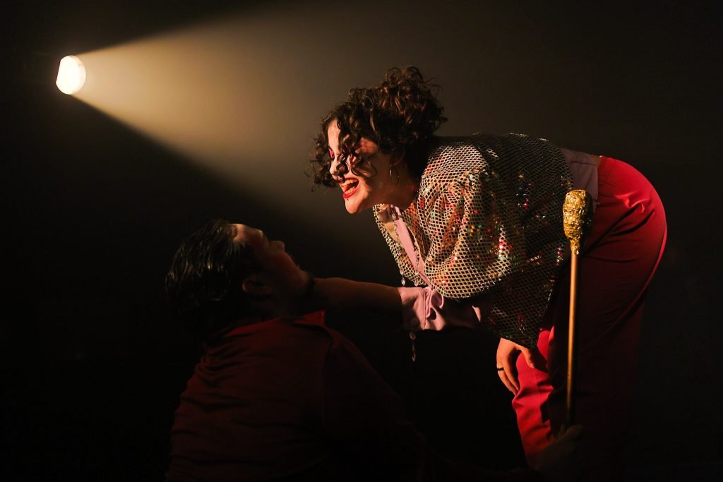 Experimento III do grupo N3 Verde, do segundo semestre de 2025, na SP Escola de Teatro. | Foto: Clara Silva.