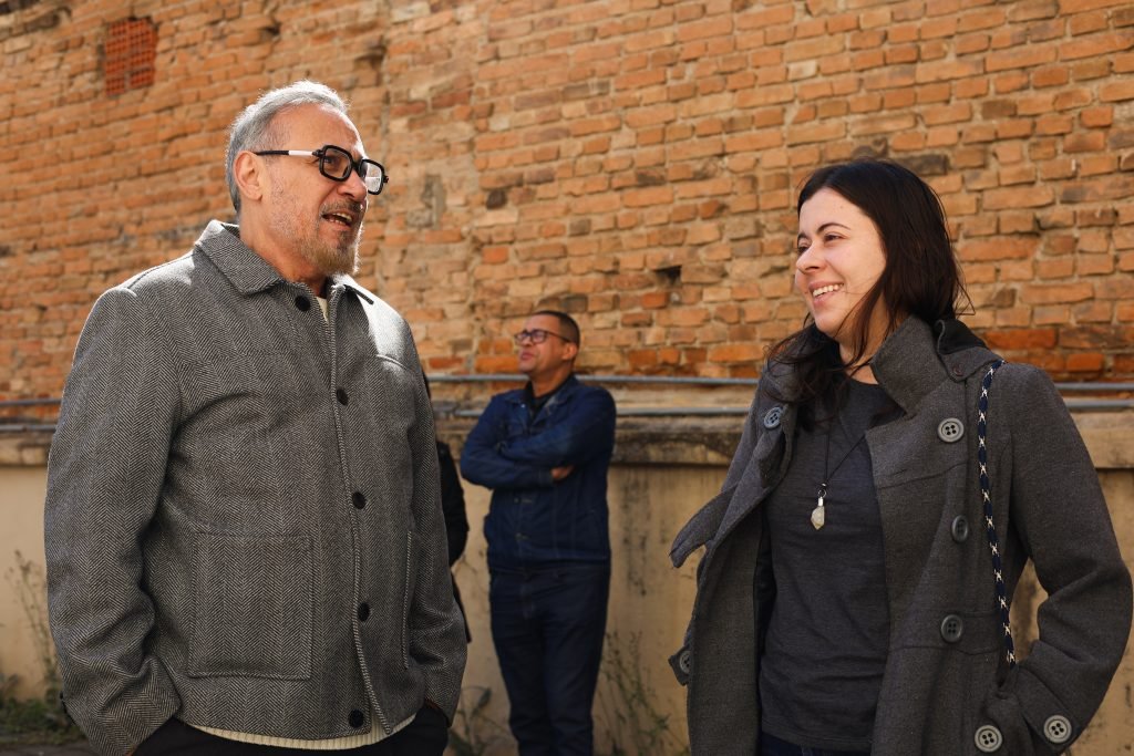 Visita da deputada federal Sâmia Bomfim, na sede Brás da SP Escola de Teatro. (13/06/2025) | Foto: Clara Silva.