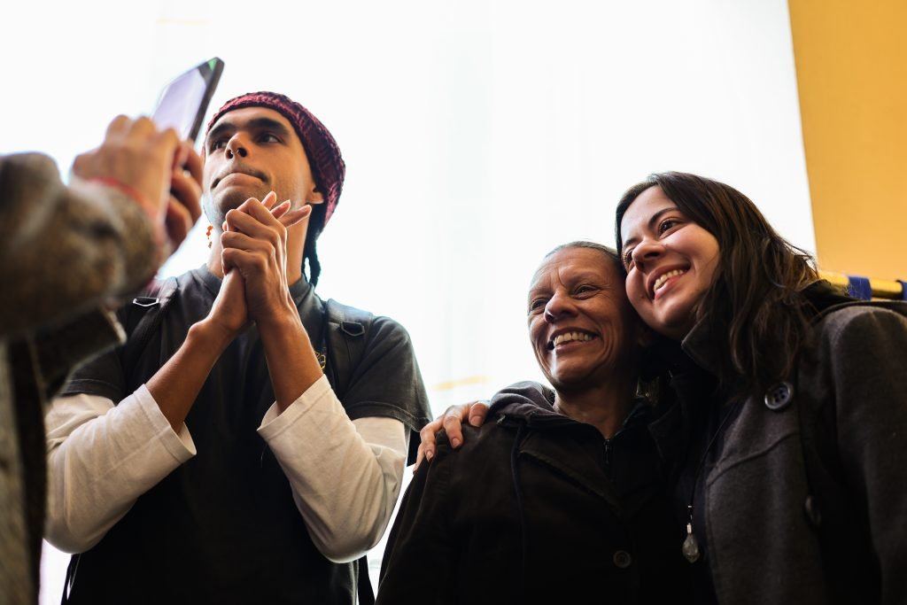 Visita da deputada federal Sâmia Bomfim, na sede Brás da SP Escola de Teatro. (13/06/2025) | Foto: Clara Silva.