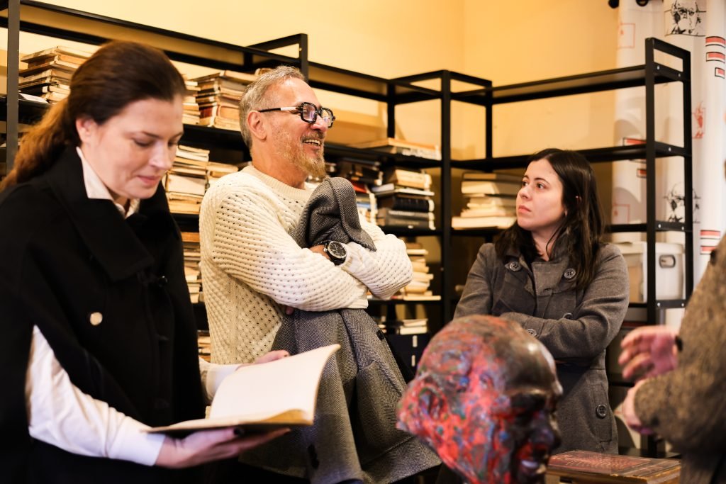 Visita da deputada federal Sâmia Bomfim, na sede Brás da SP Escola de Teatro. (13/06/2025) | Foto: Clara Silva.