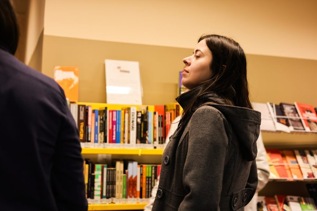Visita da deputada federal Sâmia Bomfim, na sede Brás da SP Escola de Teatro. (13/06/2025) | Foto: Clara Silva.