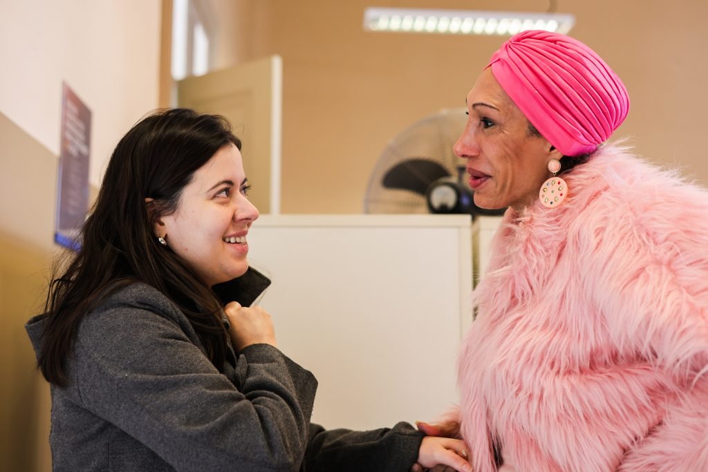Visita da deputada federal Sâmia Bomfim, na sede Brás da SP Escola de Teatro. (13/06/2025) | Foto: Clara Silva.