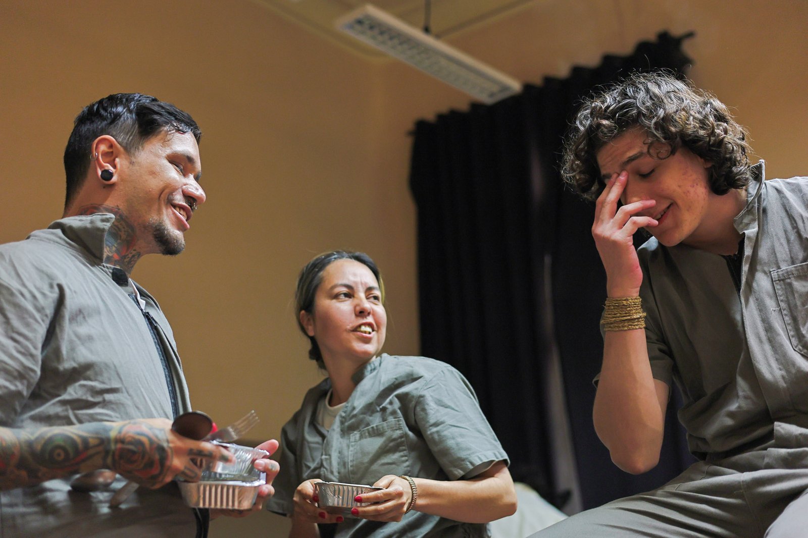 Atividade final do curso “Laboratório de Teatro Documentário” com Luiz Campos, na sede Brás da SP Escola de Teatro. (20/08/2025) | Foto: Clara Silva.