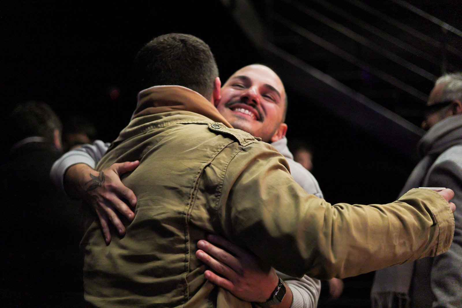 Recepção do Grupo Cerco, projeto do Ocupa Lab, na sede Roosevelt da SP Escola de Teatro. (11/08/2025). | Foto: Clara Silva.