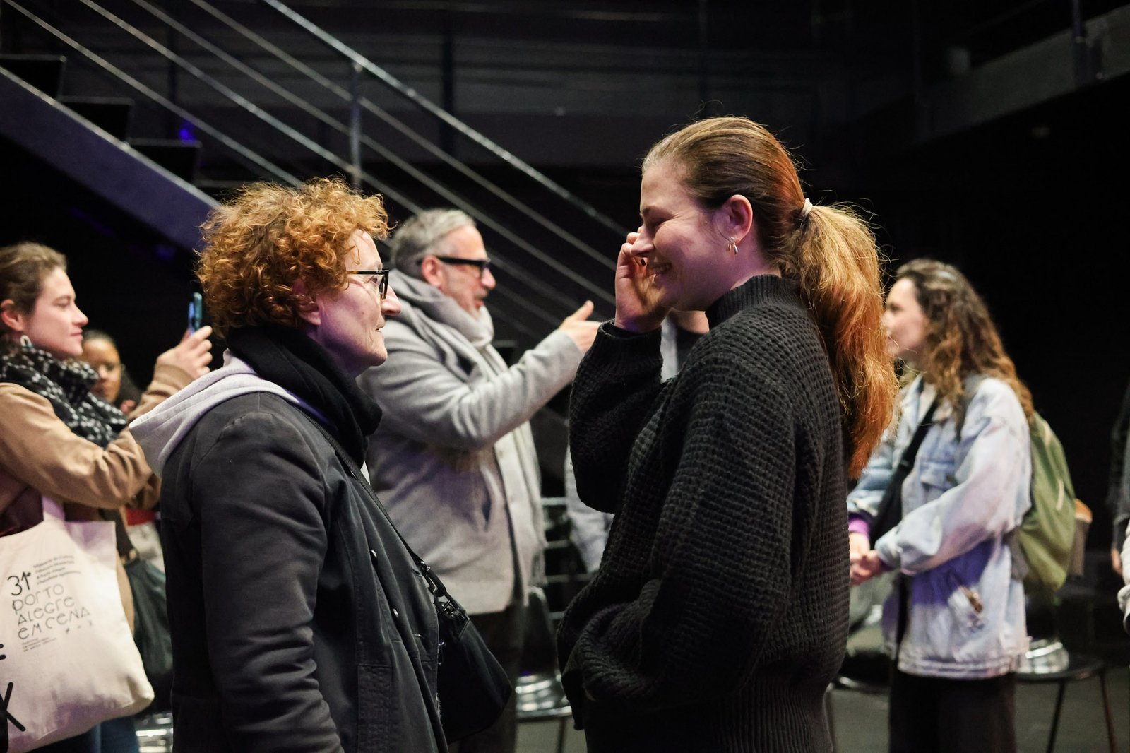 Recepção do Grupo Cerco, projeto do Ocupa Lab, na sede Roosevelt da SP Escola de Teatro. (11/08/2025). | Foto: Clara Silva.