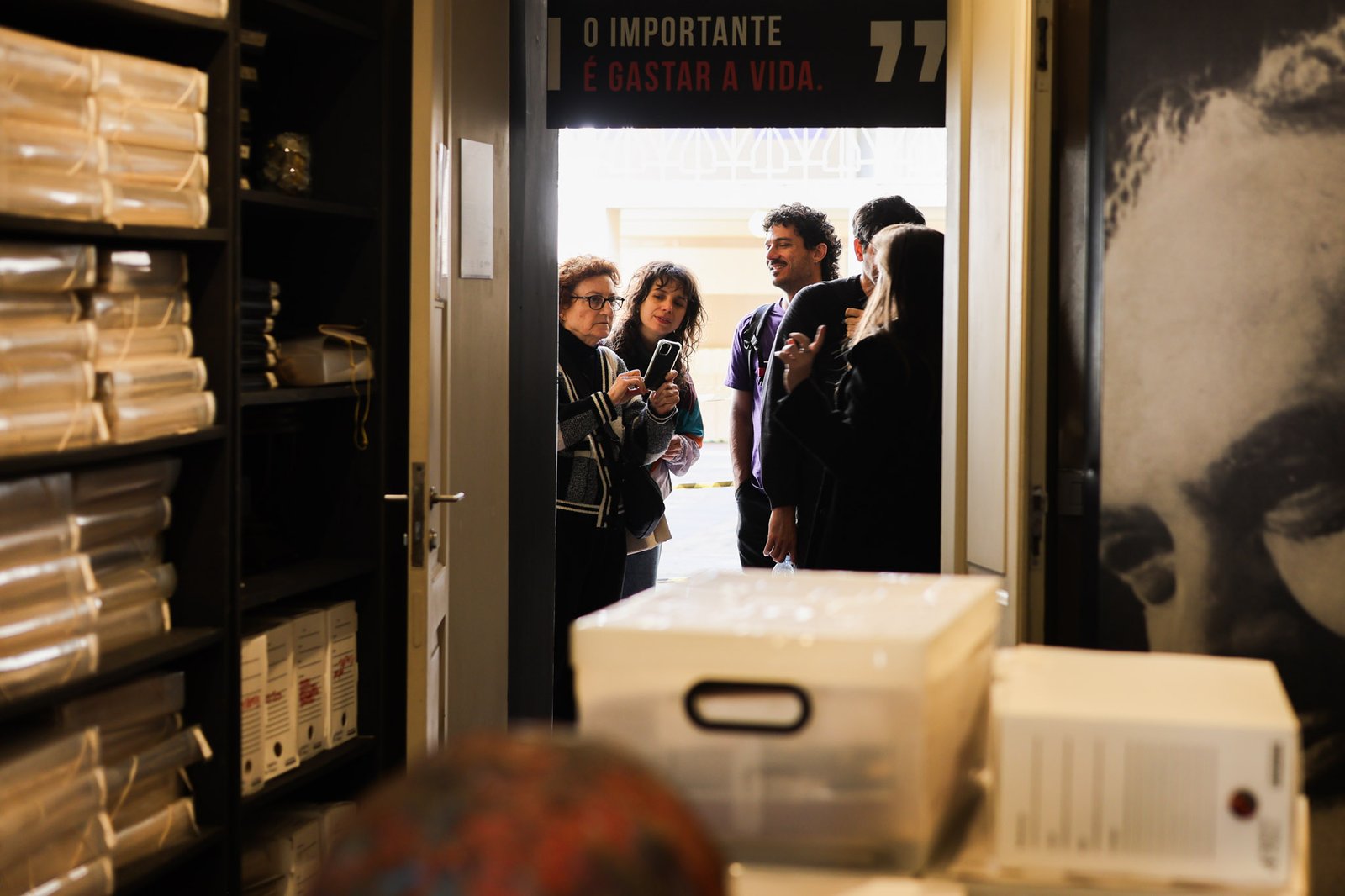 Grupo Cerco em Tour na Unidade Brás da SP Escola de Teatro. (14/08/2025). | Foto: Clara Silva.