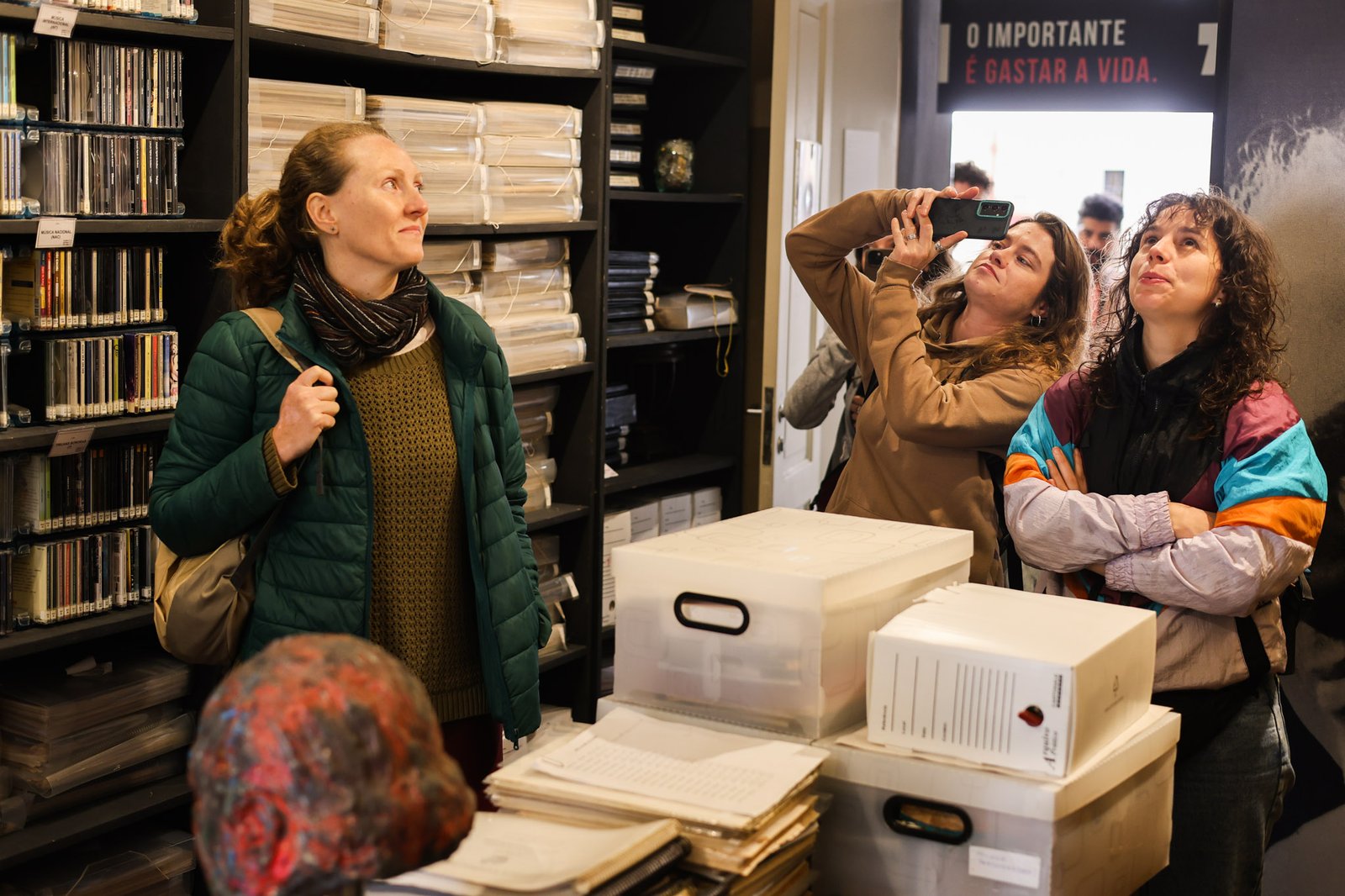 Grupo Cerco em Tour na Unidade Brás da SP Escola de Teatro. (14/08/2025). | Foto: Clara Silva.