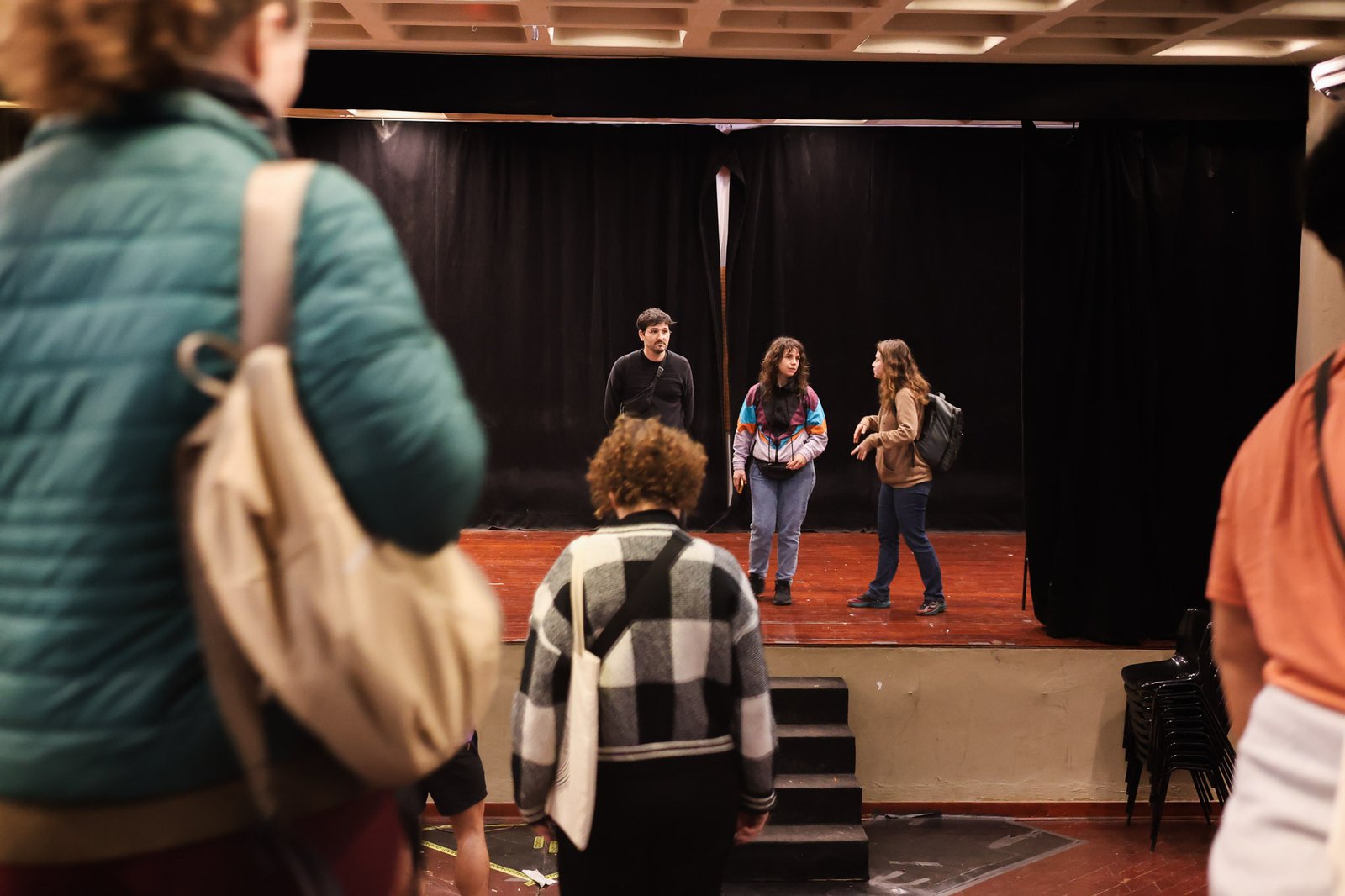 Grupo Cerco em Tour na Unidade Brás da SP Escola de Teatro. (14/08/2025). | Foto: Clara Silva.