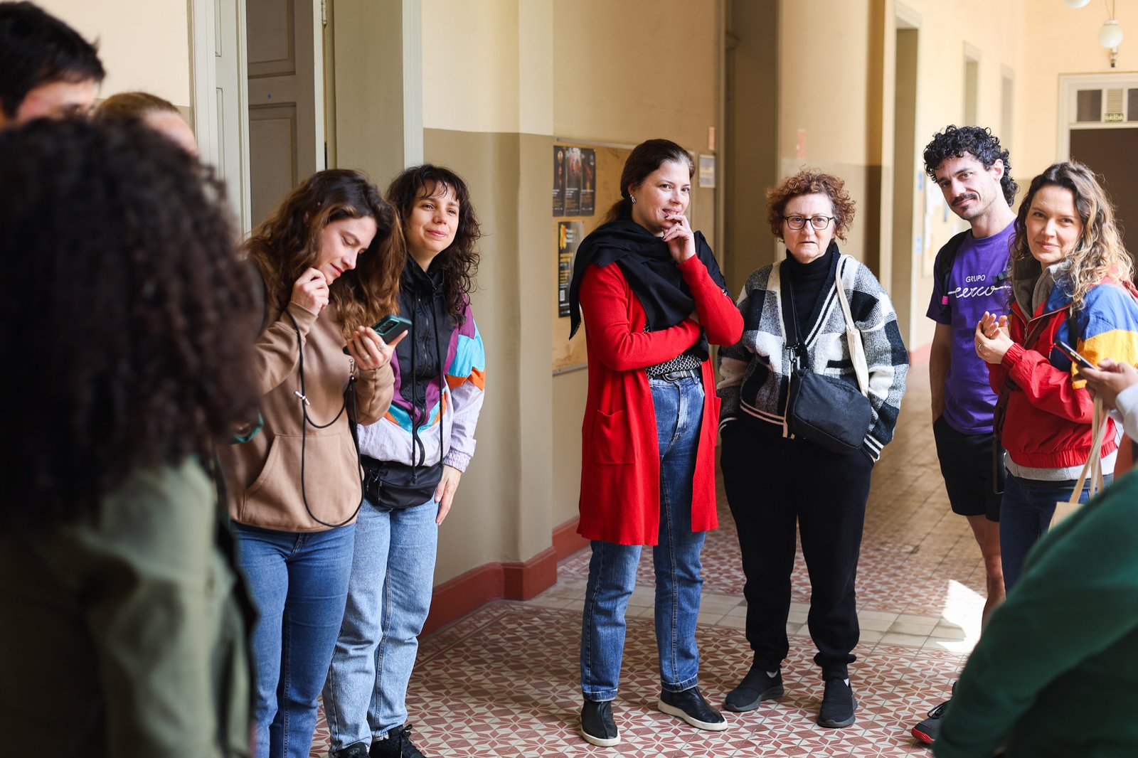 Grupo Cerco em Tour na Unidade Brás da SP Escola de Teatro. (14/08/2025). | Foto: Clara Silva.