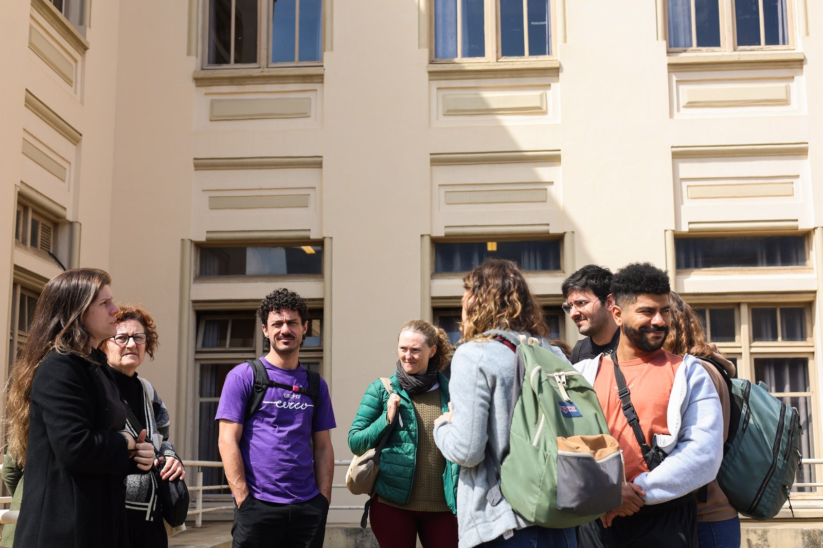 Grupo Cerco em Tour na Unidade Brás da SP Escola de Teatro. (14/08/2025). | Foto: Clara Silva.
