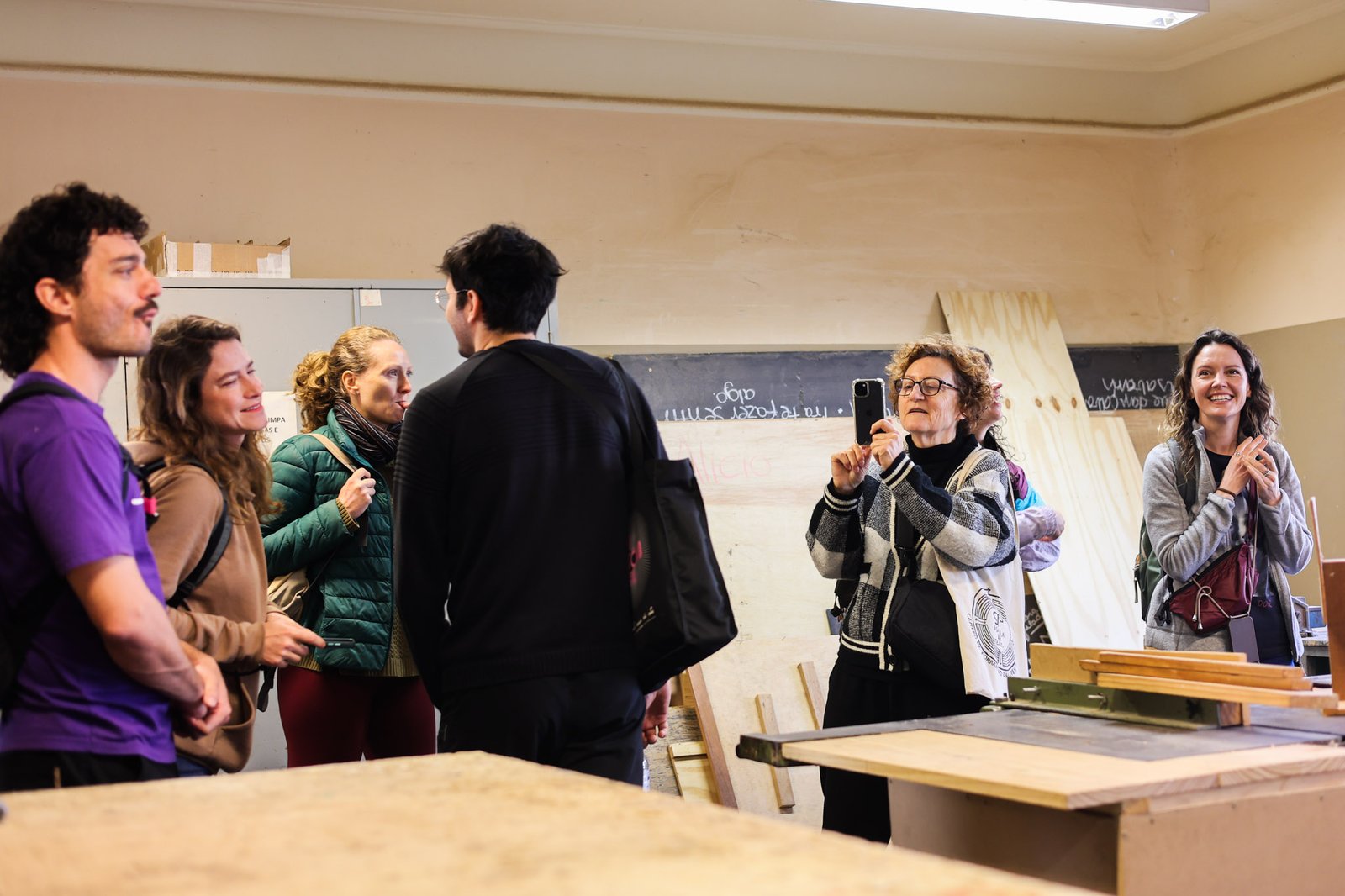 Grupo Cerco em Tour na Unidade Brás da SP Escola de Teatro. (14/08/2025). | Foto: Clara Silva.