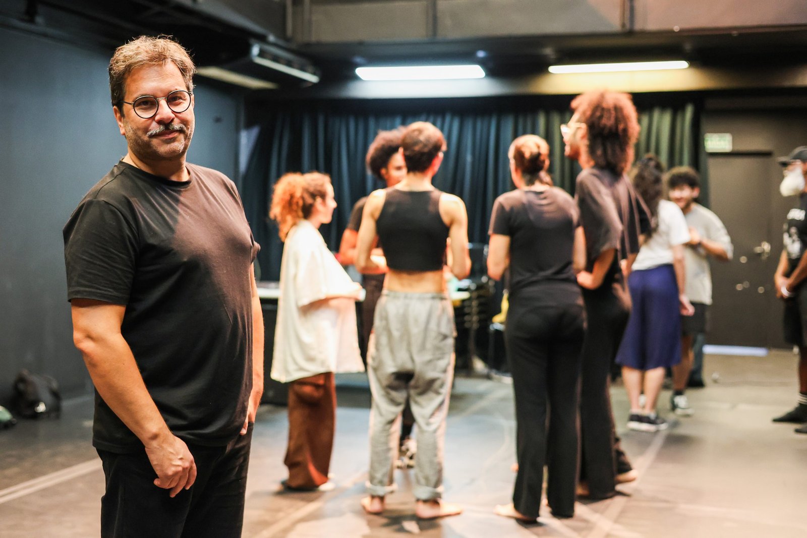 Rui Germano na SP Escola de Teatro. (21/08/2025) | Foto: Clara Silva