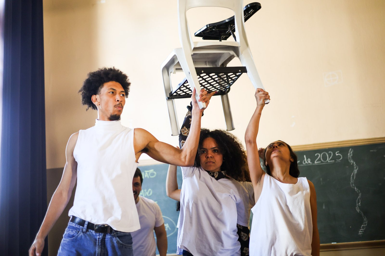 Mostra de Microcenas dos estudantes do módulo vermelho do curso regular de Direção da SP Escola de Teatro. (27/09/2025). | Foto: Clara Silva