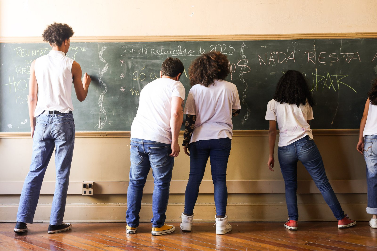 Mostra de Microcenas dos estudantes do módulo vermelho do curso regular de Direção da SP Escola de Teatro. (27/09/2025). | Foto: Clara Silva