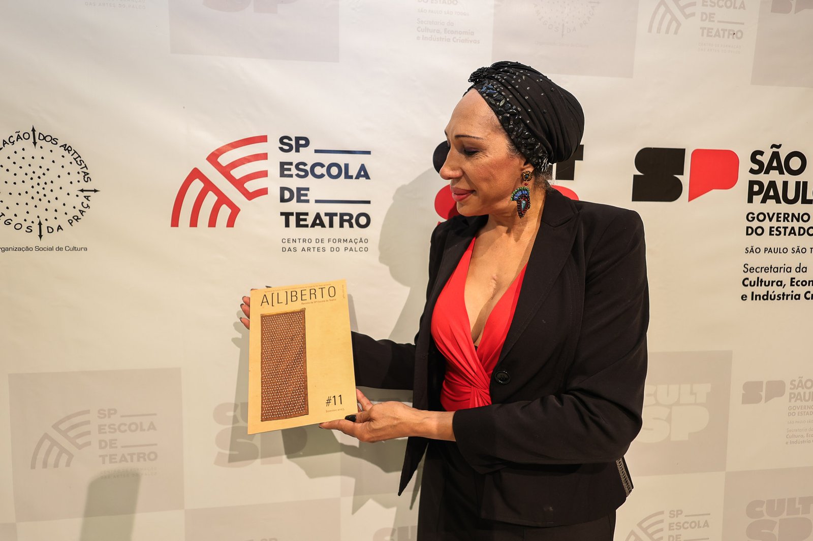 Lançamento da Revista A[L]BERTO #11 na sede Roosevelt da SP Escola de Teatro. (03/09/2025). | Foto: Clara Silva