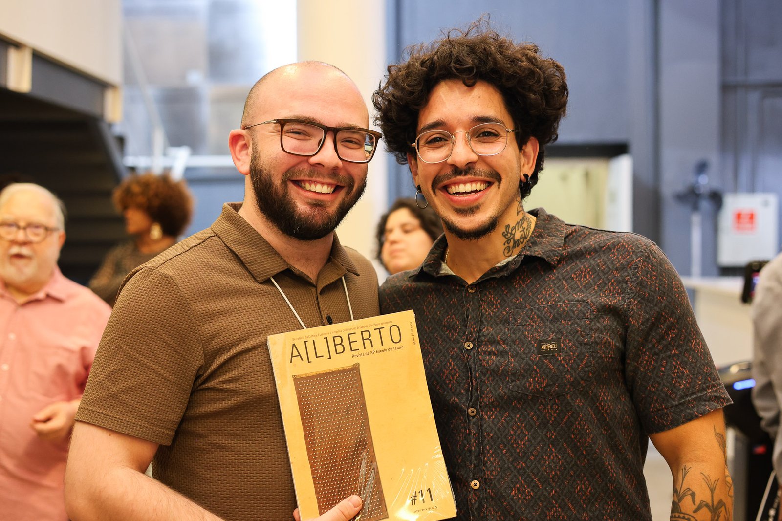 Lançamento da Revista A[L]BERTO #11 na sede Roosevelt da SP Escola de Teatro. (03/09/2025). | Foto: Clara Silva