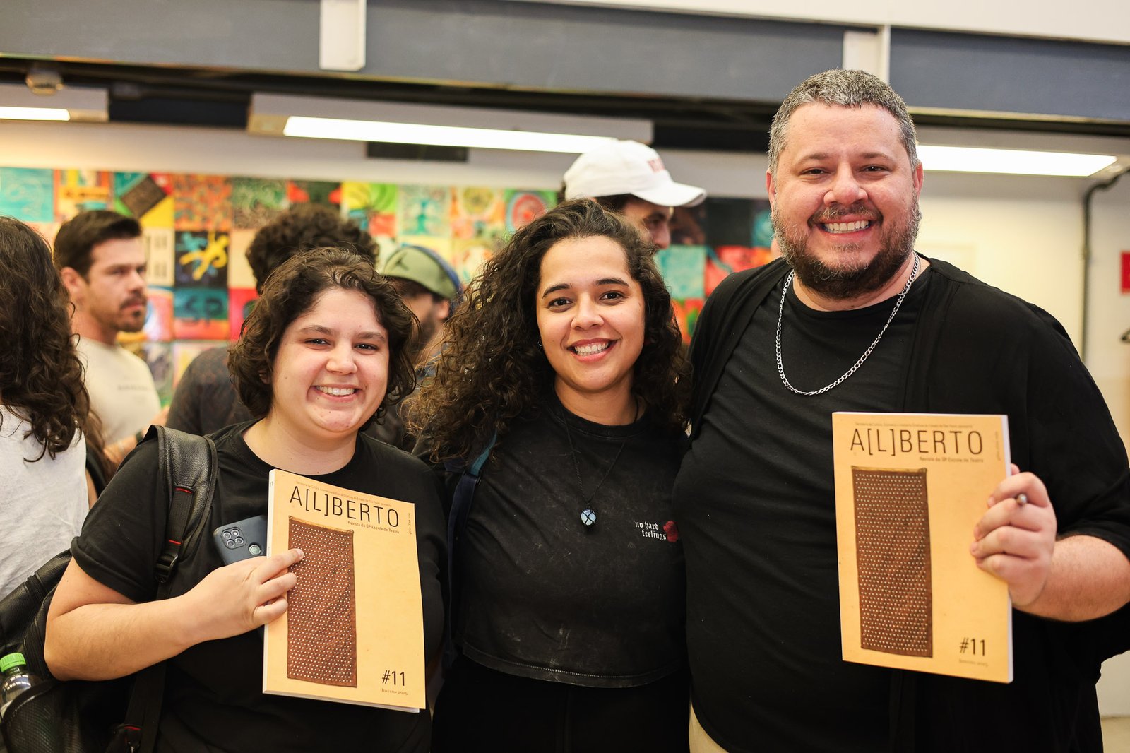 Lançamento da Revista A[L]BERTO #11 na sede Roosevelt da SP Escola de Teatro. (03/09/2025). | Foto: Clara Silva
