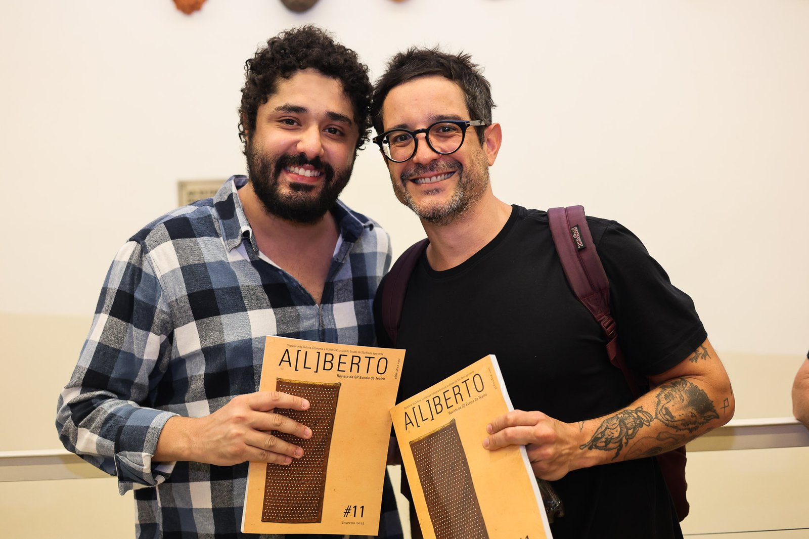 Lançamento da Revista A[L]BERTO #11 na sede Roosevelt da SP Escola de Teatro. (03/09/2025). | Foto: Clara Silva