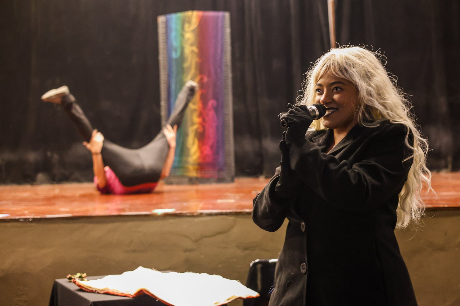 Mostra de Microcenas dos estudantes do módulo vermelho do curso regular de Direção da SP Escola de Teatro. (27/09/2025). | Foto: Clara Silva