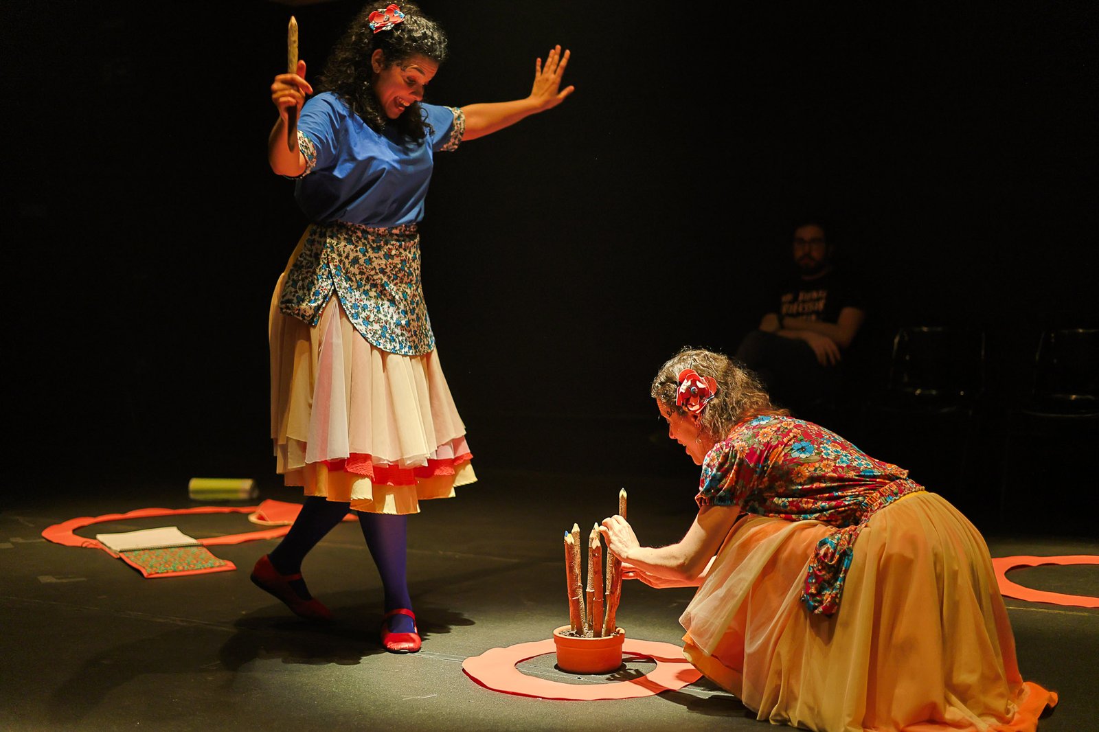 Espetáculo "Mazé! De Onde Vem? Quem É?" da AIVU Teatro, na unidade Roosevelt. (30/08/2025) | Foto: Clara Silva