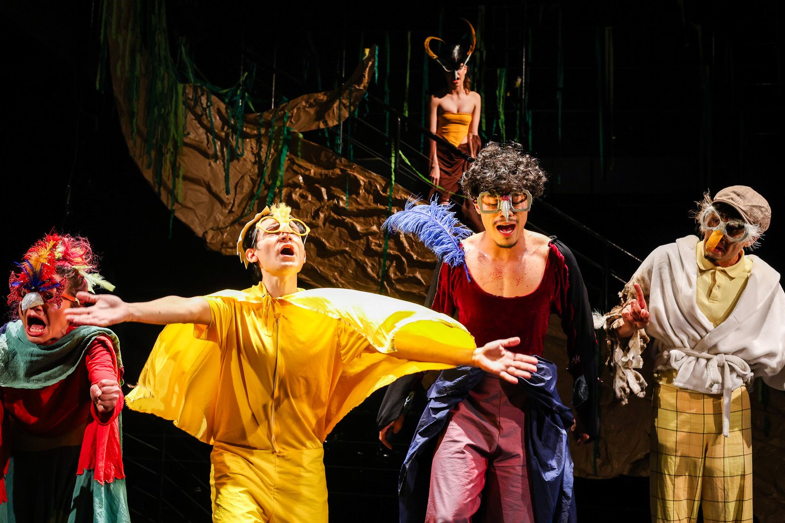 Experimento II do grupo N6 Amarelo, do segundo semestre de 2025, na SP Escola de Teatro. | Foto: Clara Silva.